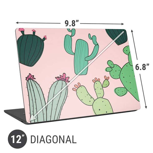 Cactus Print Universal Laptop 12in (9.8 x 6.8in) Skin